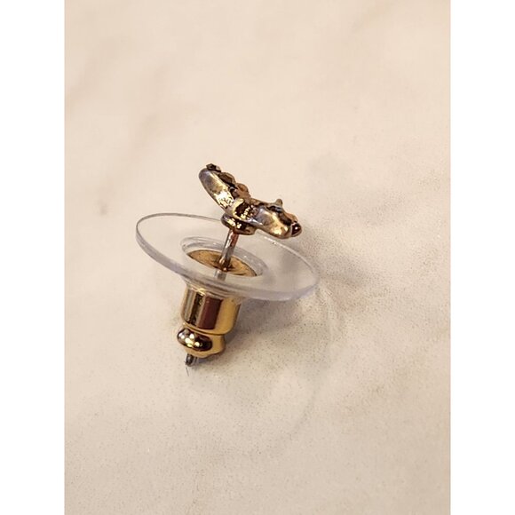 Lonna & Lilly 3-Pair Earrings Set - Green Studs Dragonfly & Gold Drop Earrings - Picture 7 of 9